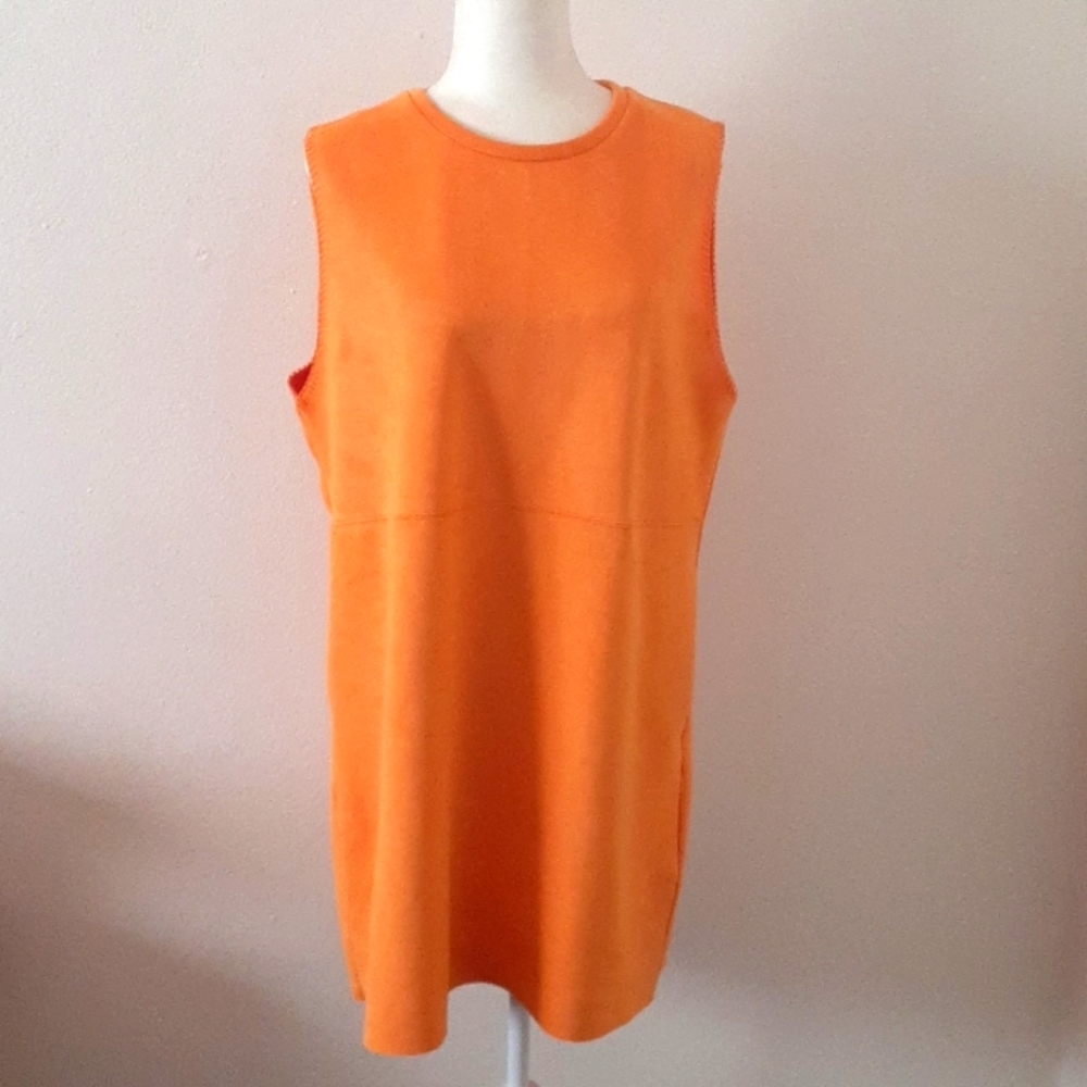 H&M FAUX SUEDE SHORT DRESS SIZE XL - Picture 8 of 12